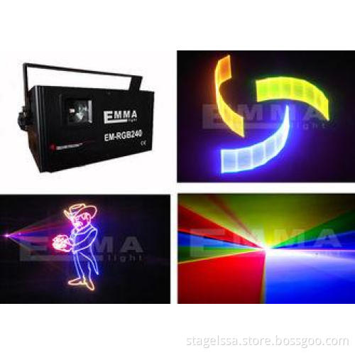2w3D Programmable Full Color Laser Light ILDA , Stage Lase